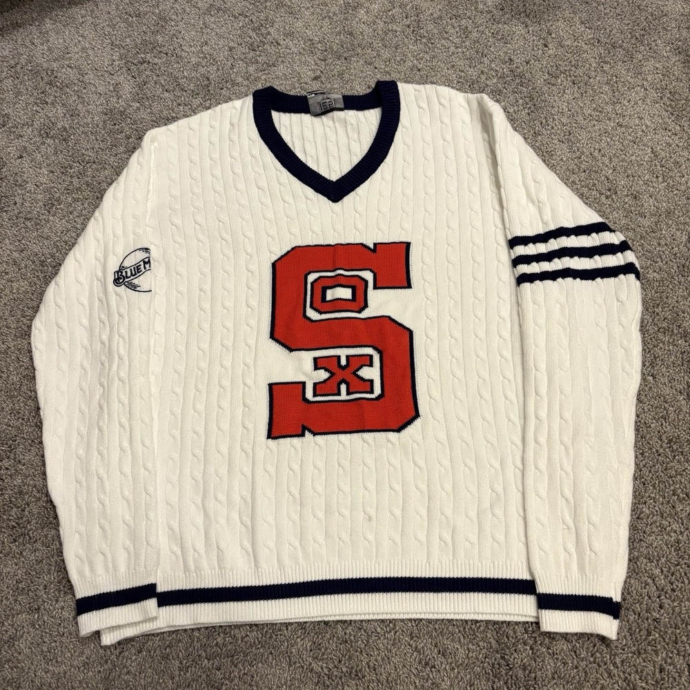 Chicago White Sox Varsity Sweater  Adult XL 125 Year Anniversary Super Soft NICE